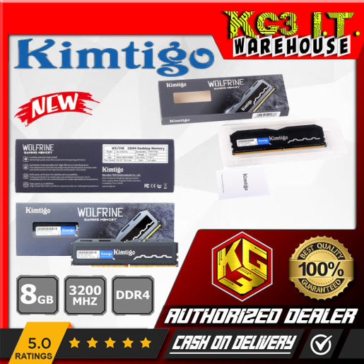 KIMTIGO WOLFRINE 8GB 3200Mhz DDR4 DESKTOP MEMORY Shopee Philippines