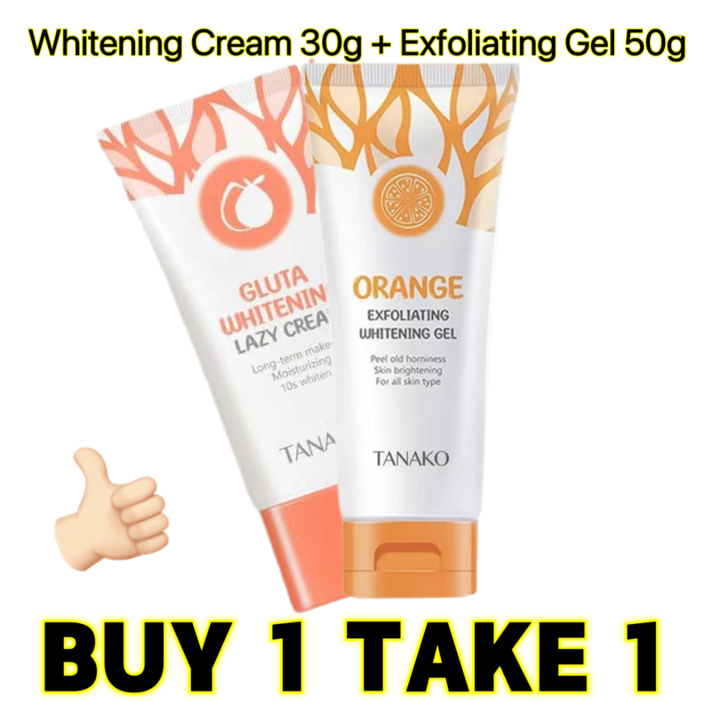 『BUY 1 TAKE 1』TANAKO Skin care set Orange Facial Exfoliating Gel 50g ...