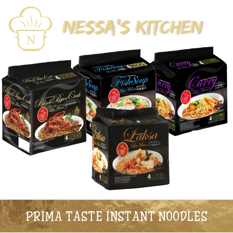 Prima Taste Laksa La Mian Black Pepper Crab Curry Fish Soup Premium Instant Noodles Shopee