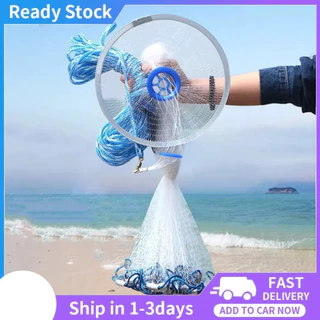 Circle Cast Fishing Net With Flying Disc Throw Net Fishing Tools