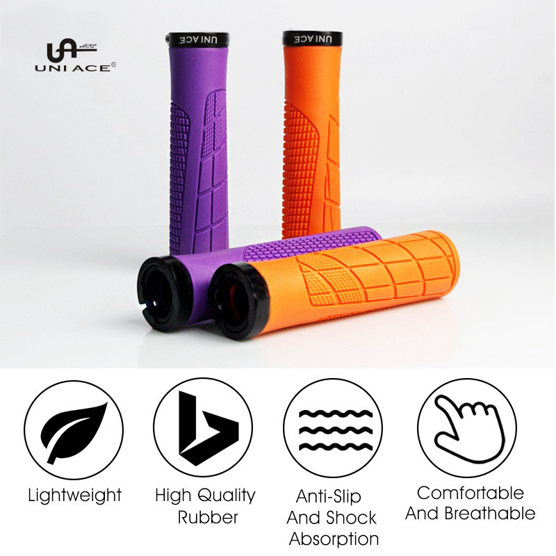 Pair UNI ACE Ergonomic Anti-Slip Bike Handlebar Grips for Secure ...
