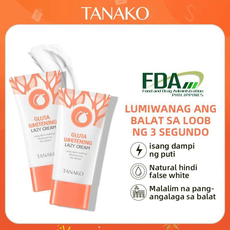 FDA TANAKO Glutathione Whitening Cream Facial Cream Lazy Cream BB Cream 30g