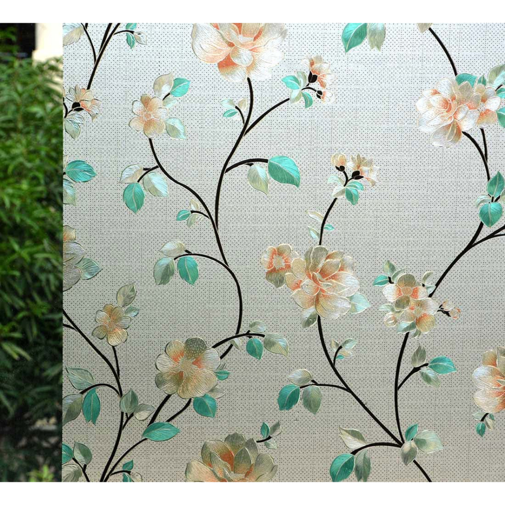 (45cm*200cm) GS Window Privacy Film, Decorative Stained Frosted Window Tinting Film Window