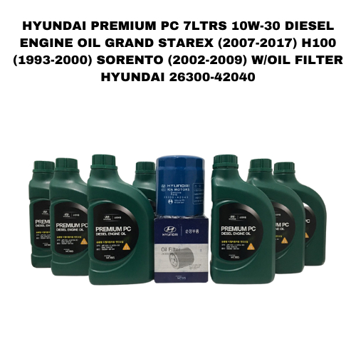 HYUNDAI PREMIUM PC 7LTRS 10W30 DIESEL ENGINE OIL GRAND STAREX (2007