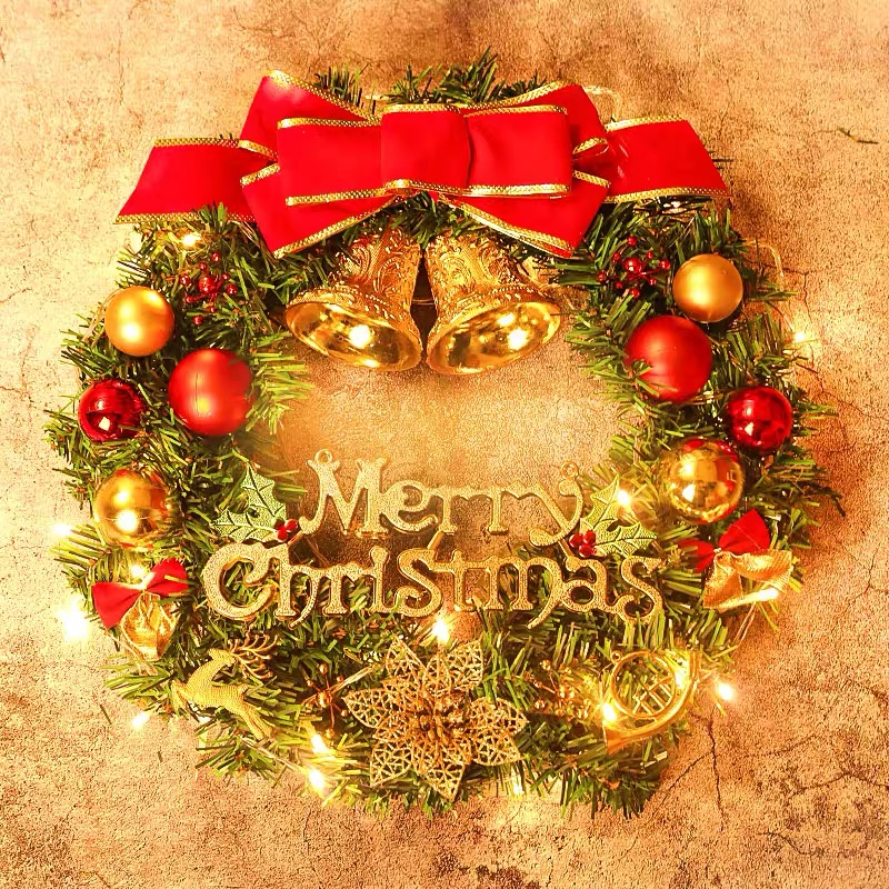 Christmas tree wreath door frame decorations christmas garland