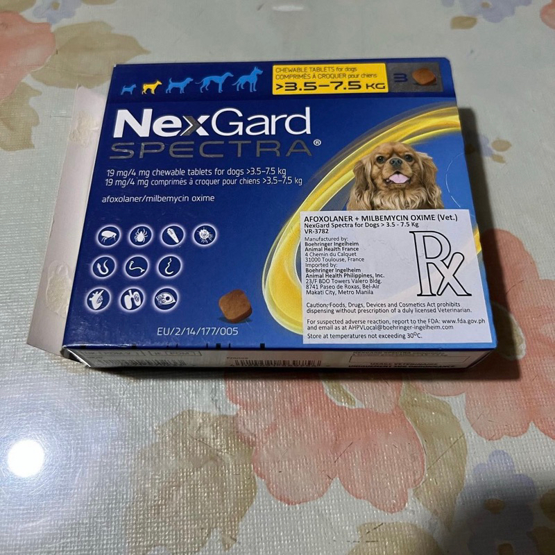 Nexgard Spectra Chewable for Dog Deworm and Anti Tick and Fleas 3.5kgs