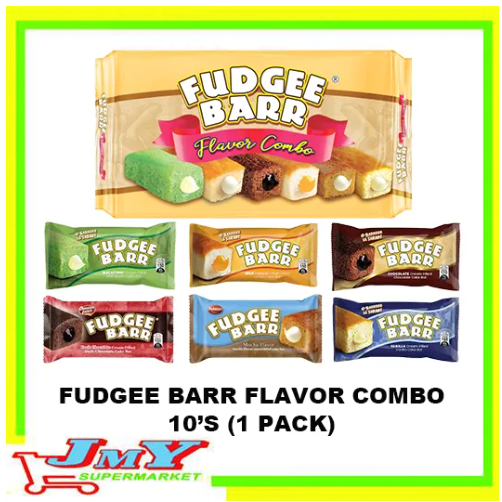 Jmy Fudgee Barr Combo Assorted Chocolate Macapuno Cream Filled Cake