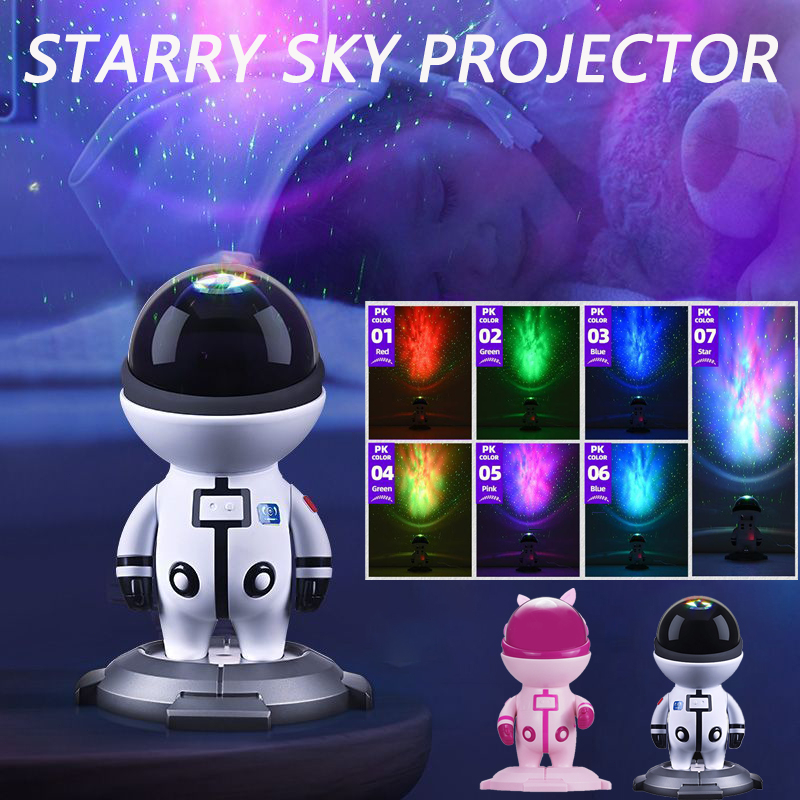 LED Night Light Galaxy Sky Projector Astronaut Lamp Nebula Remote ...