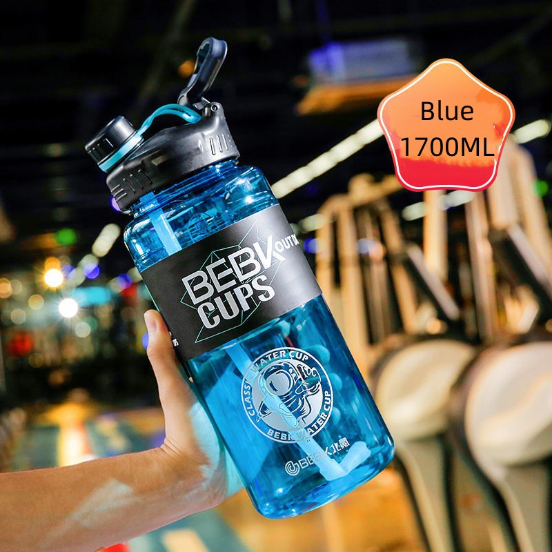 Large Sports Water Bottle 1.7liter 2.3liter 3liter with intake straw Shopee Philippines