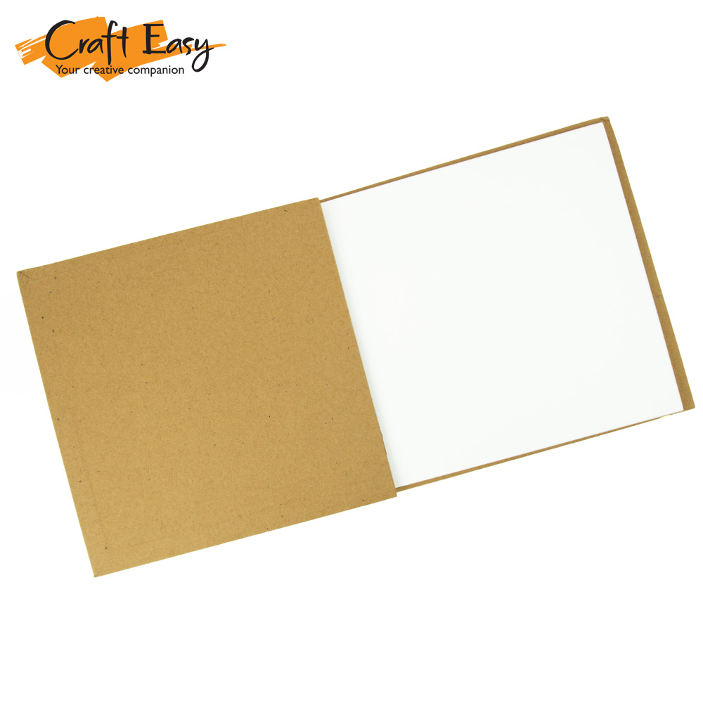 Craft Easy 8x8 Kraft Scrapbook Album (20 White Pages) Shopee Philippines