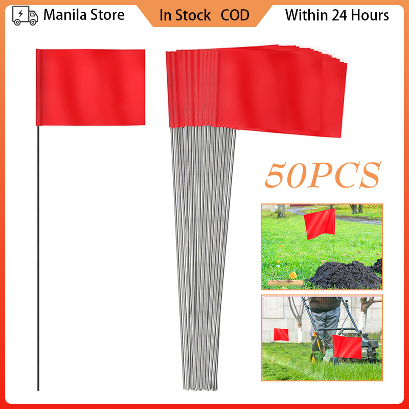 50pack 14x20cm Marker Flags Marking Flags Garden Flags Irrigation