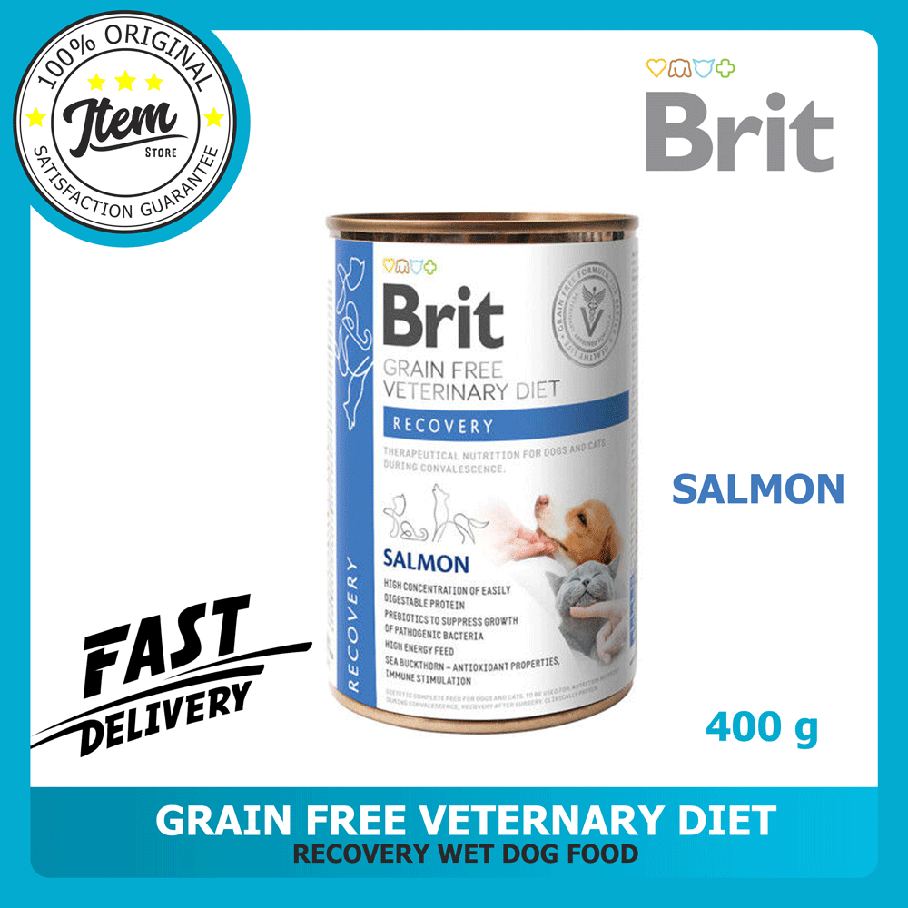 BRIT GRAIN FREE VETERINARY DIET RECOVERY FOR CAT AND DOG 400G | Shopee ...