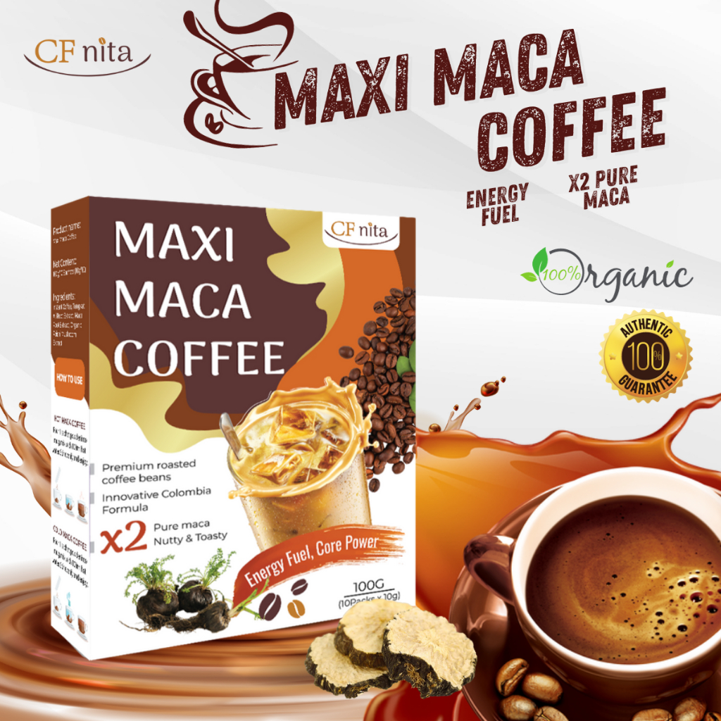 [[NEW] Maxi Maca Coffee x2 energy fuel Coffee improves men's health