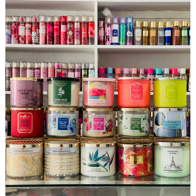 Leaves 3 wick candle Bath and Body Works Shopee Philippines