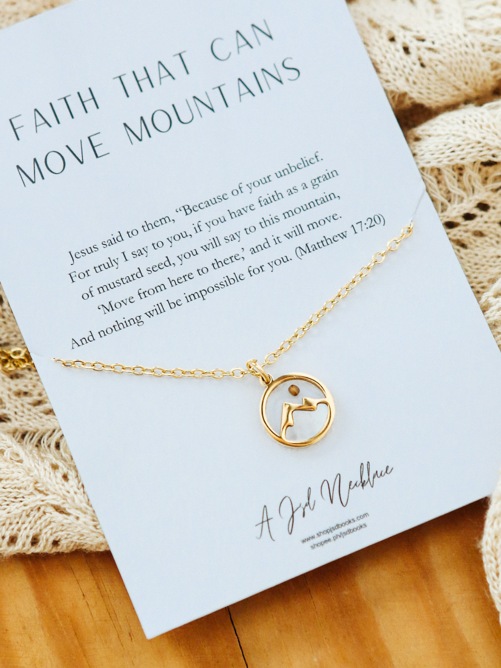 Faith That Can Move Mountains Necklace | Shopee Philippines