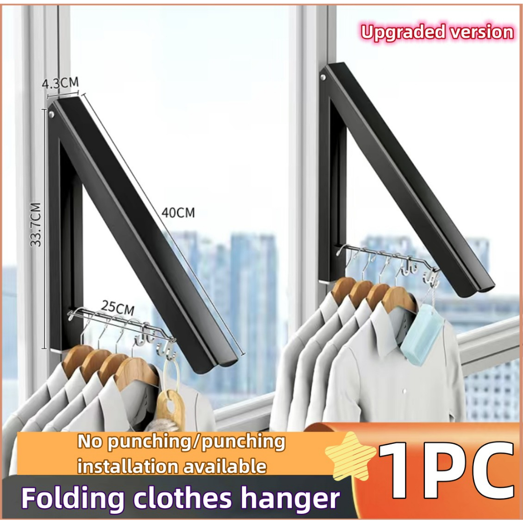 1PC Retractable Folding Clothes Organizer Drying Rack Clothes Rack ...