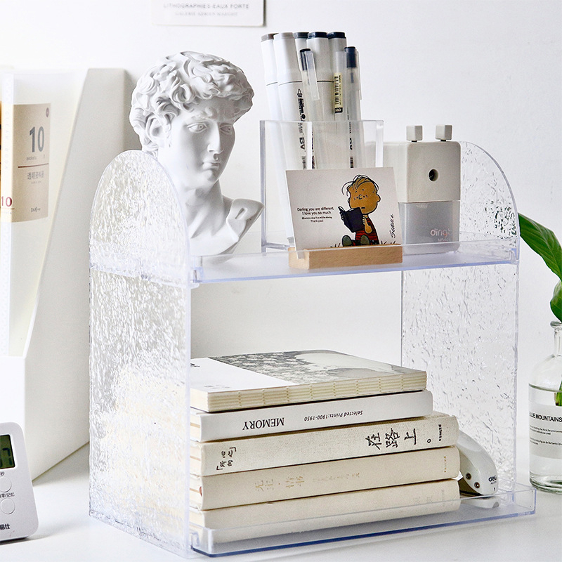 Ice Crystal Glacier Desk Rack Organizer Stationary Book Shelf Rack ...