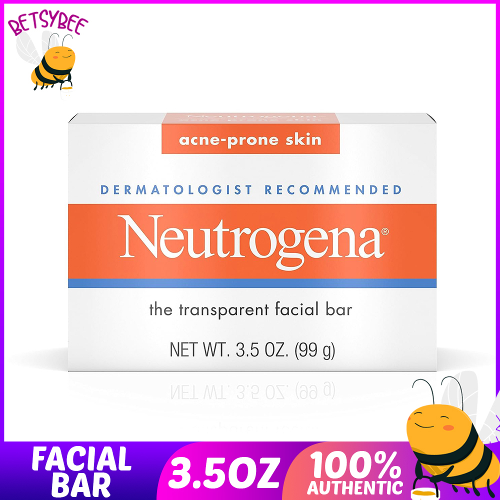 Neutrogena Soap for AcneProne Skin Transparent Facial Bar 3.5 oz 99g