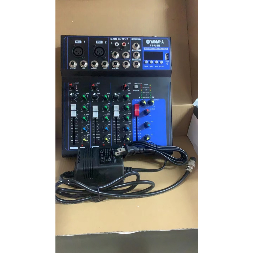 Yamaha F4USB 4channel mixer with Bluetooth mixer WITH RCA JACK