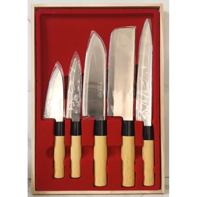 Takaaki Nakamura's Knife 5pcs Set Chef Knife Japan 🇯🇵 | Shopee Philippines