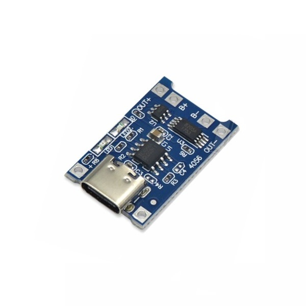 5V 1A 18650 TP4056 Lithium Battery Charger Module USB-C Charging Board ...