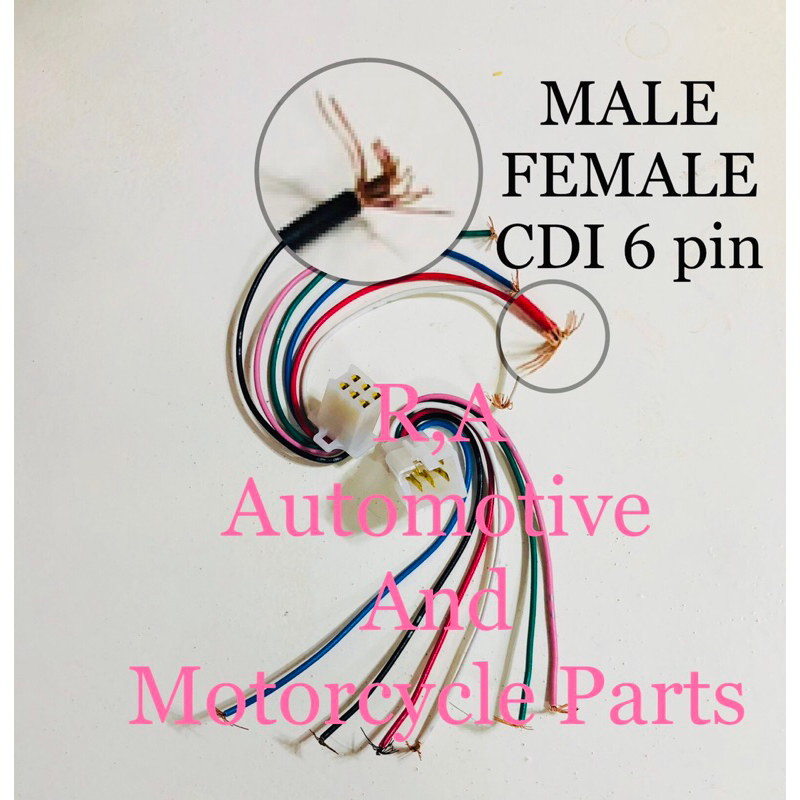 Cdi Pin Male Female Socket High Quality Japan Wire Shopee Philippines