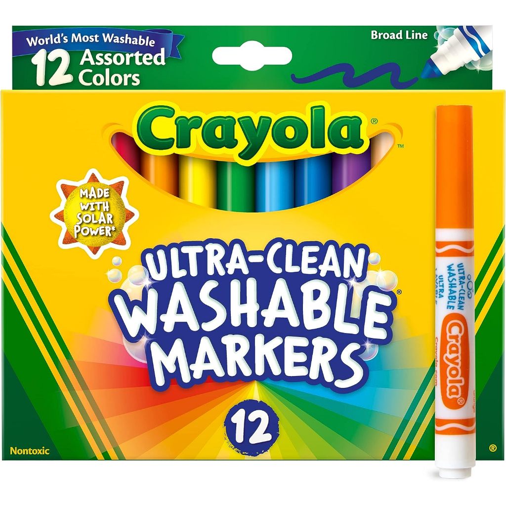 Crayola Ultra-Clean Washable Markers 12 Assorted Colors