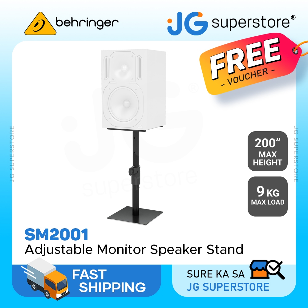 Behringer SM2001 HeavyDuty HeightAdjustable Monitor Stand for Field