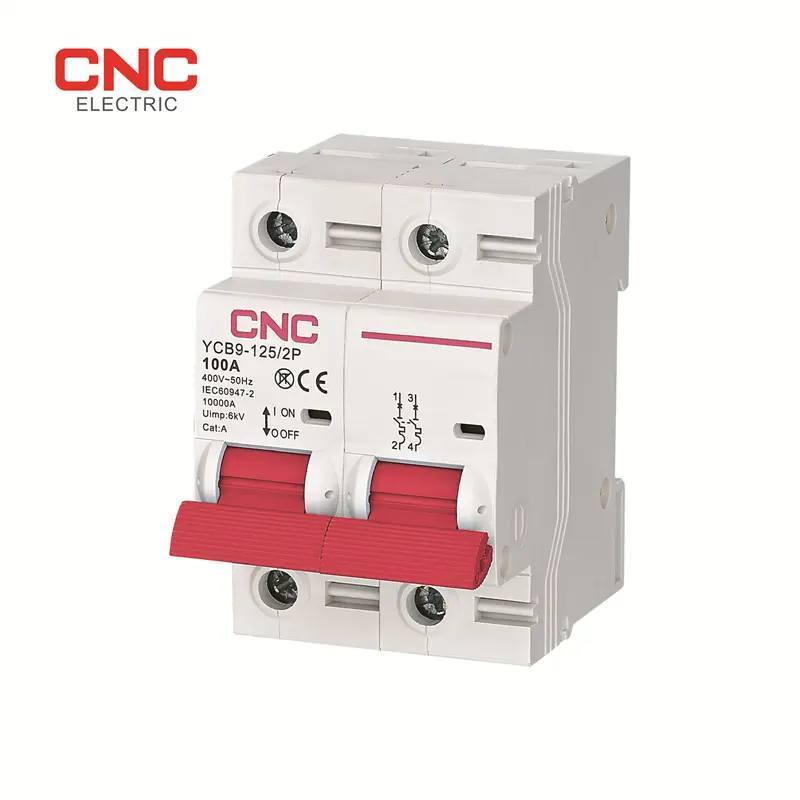 CNC YCB9-125 2P C100 (AC MINIATURE CIRCUIT BREAKER 100A 2P 6000A 400V ...