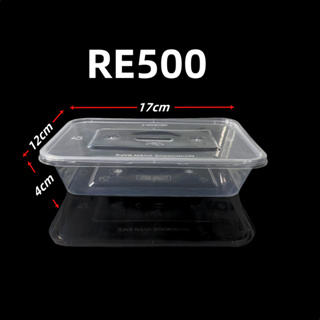 Rectangular plastic container - CON-MW-SKP-1000A - Microwaveable