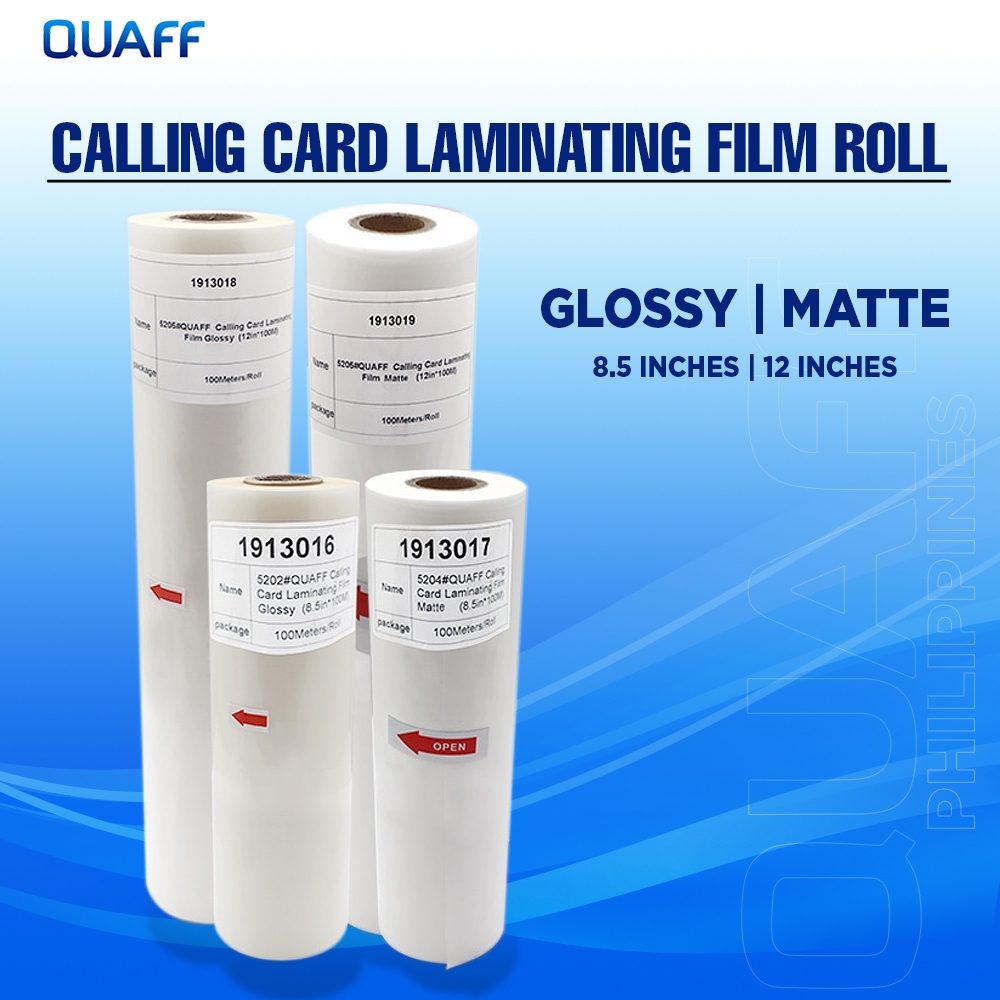 QUAFF Calling Card Laminating Film 25 Micron 100meters Shopee Philippines