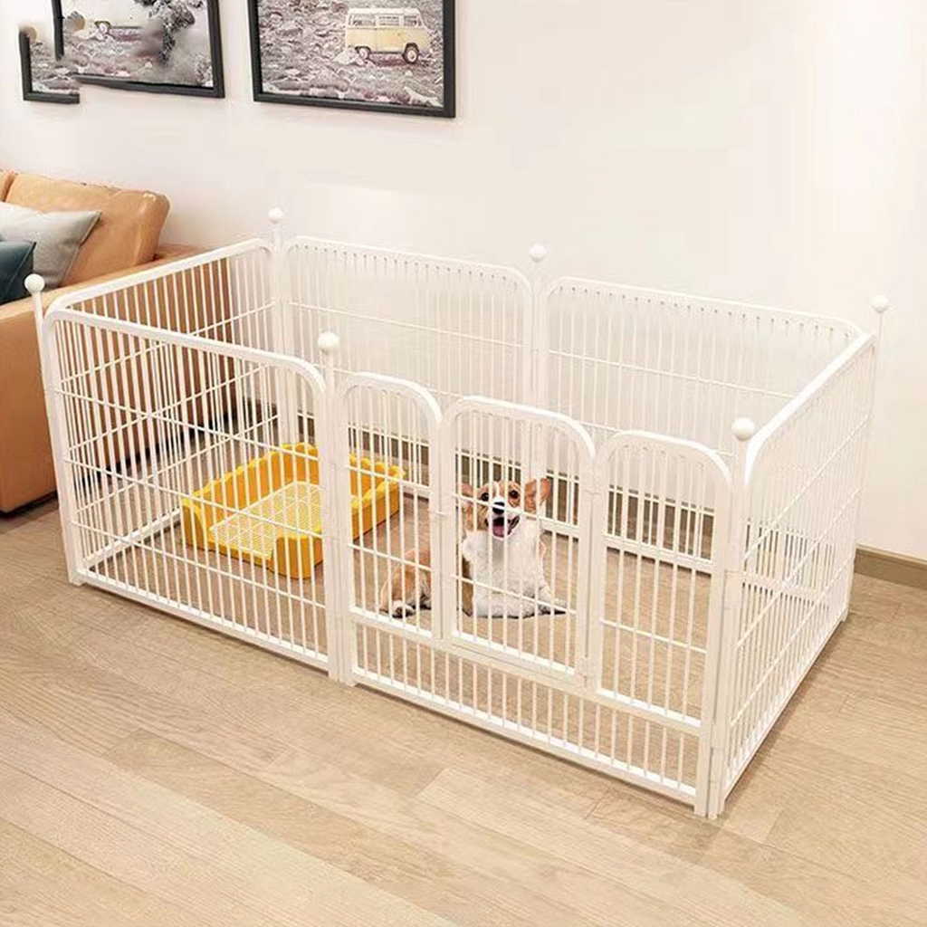 Adjustable Dog Fence Barrier Foldable Dog Fence Indoor Dogs Playpen Pet