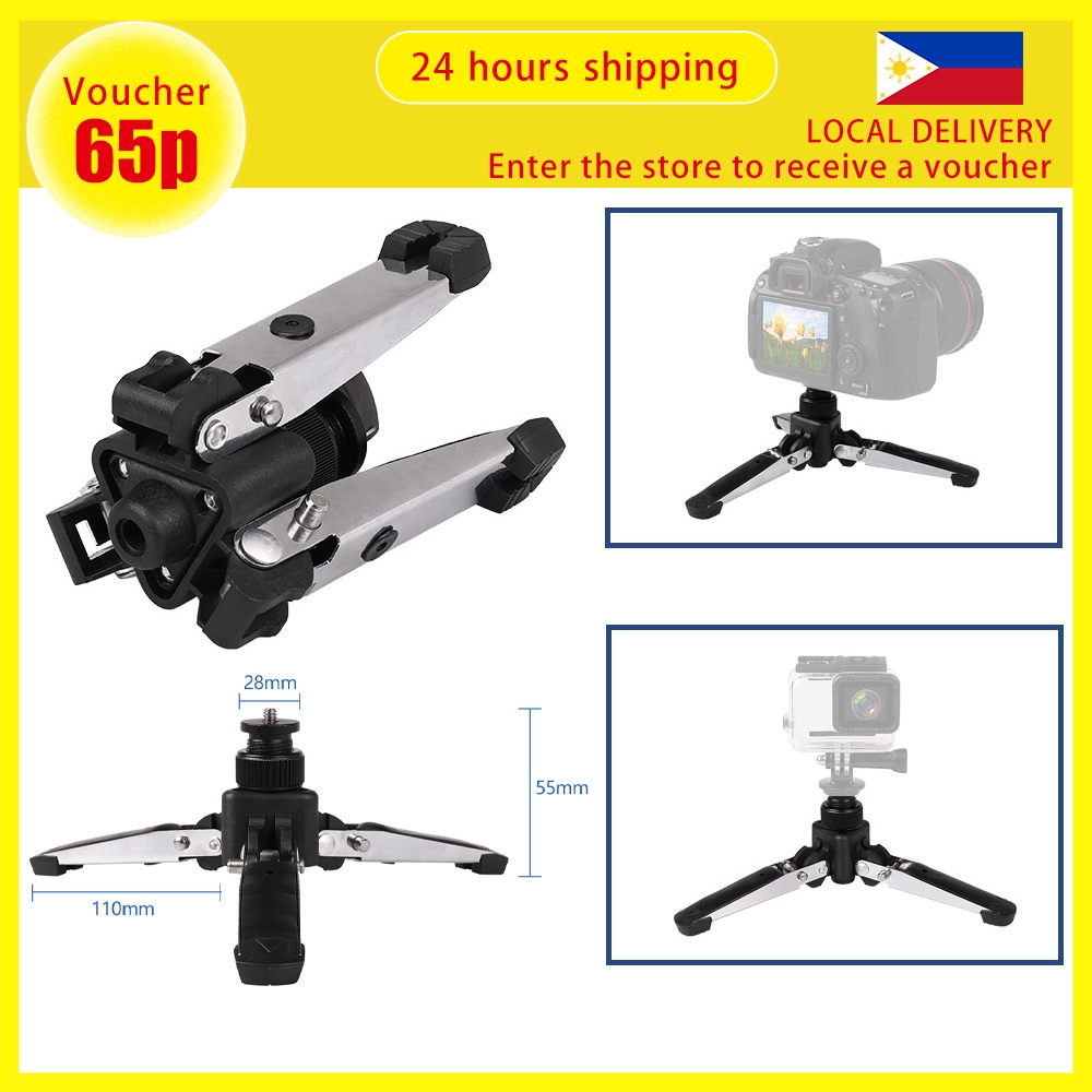 Universal Mini Three Feet Support Stand Tripod Monopod Base