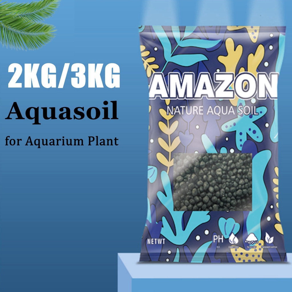 23KG Aquatic Soil for Aquarium Aqua Soil Plant Black Soil Premium Active Substrate Soil