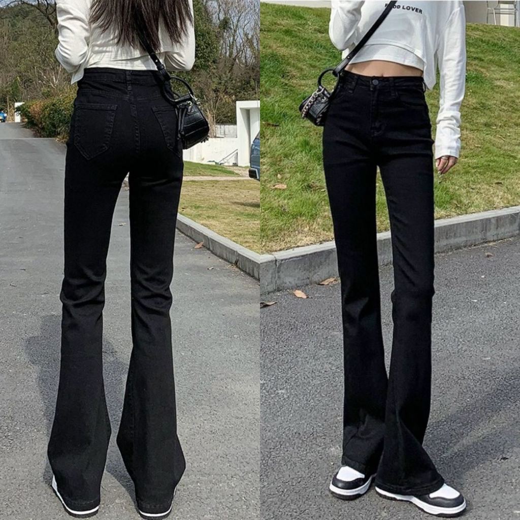 Super Sexy HighWaist Flare Stretchable Boot CUT Ambel Denim Jeans Maong ...