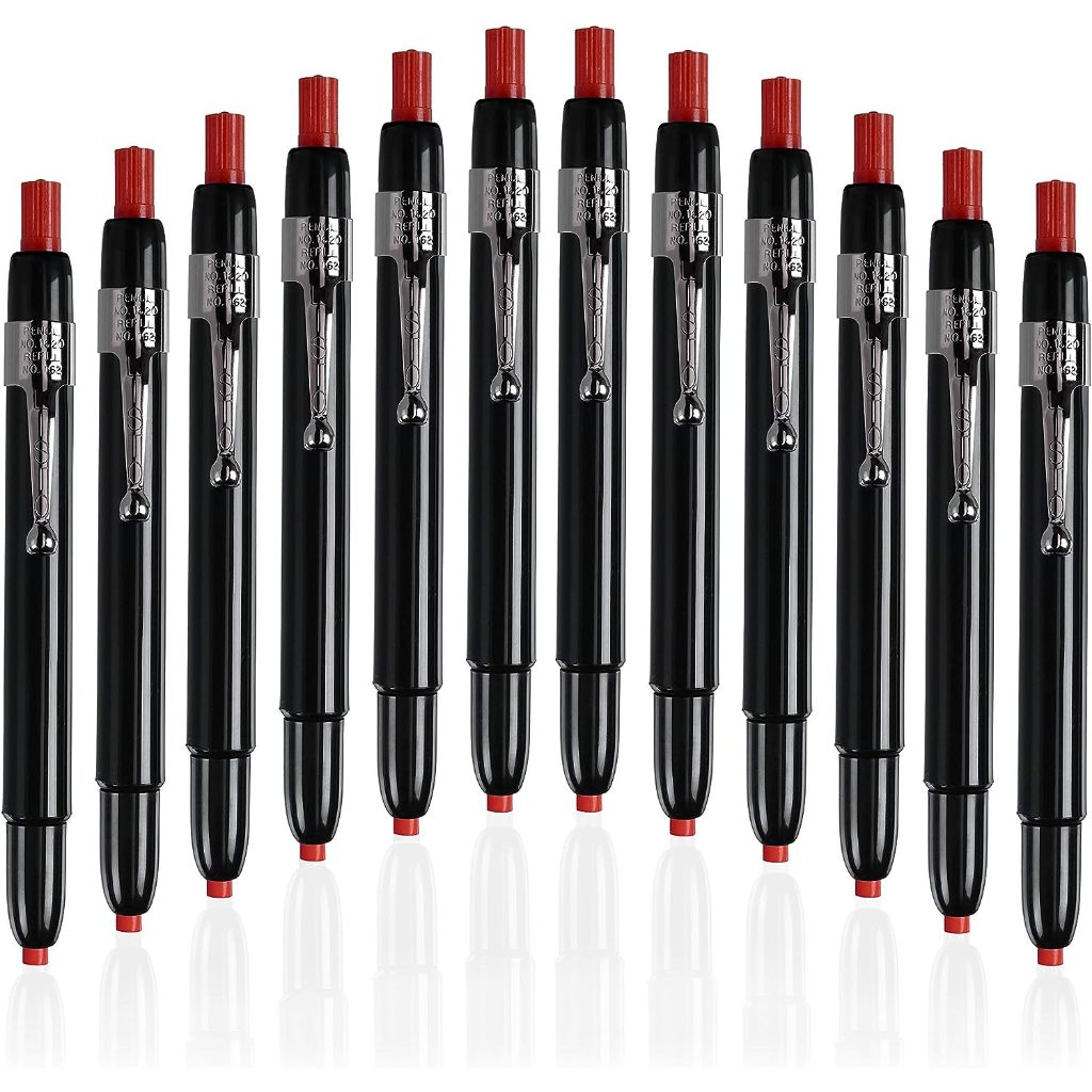 Listo 1620 Box of 12 RED COLOR China Markers/Grease Pencils/China