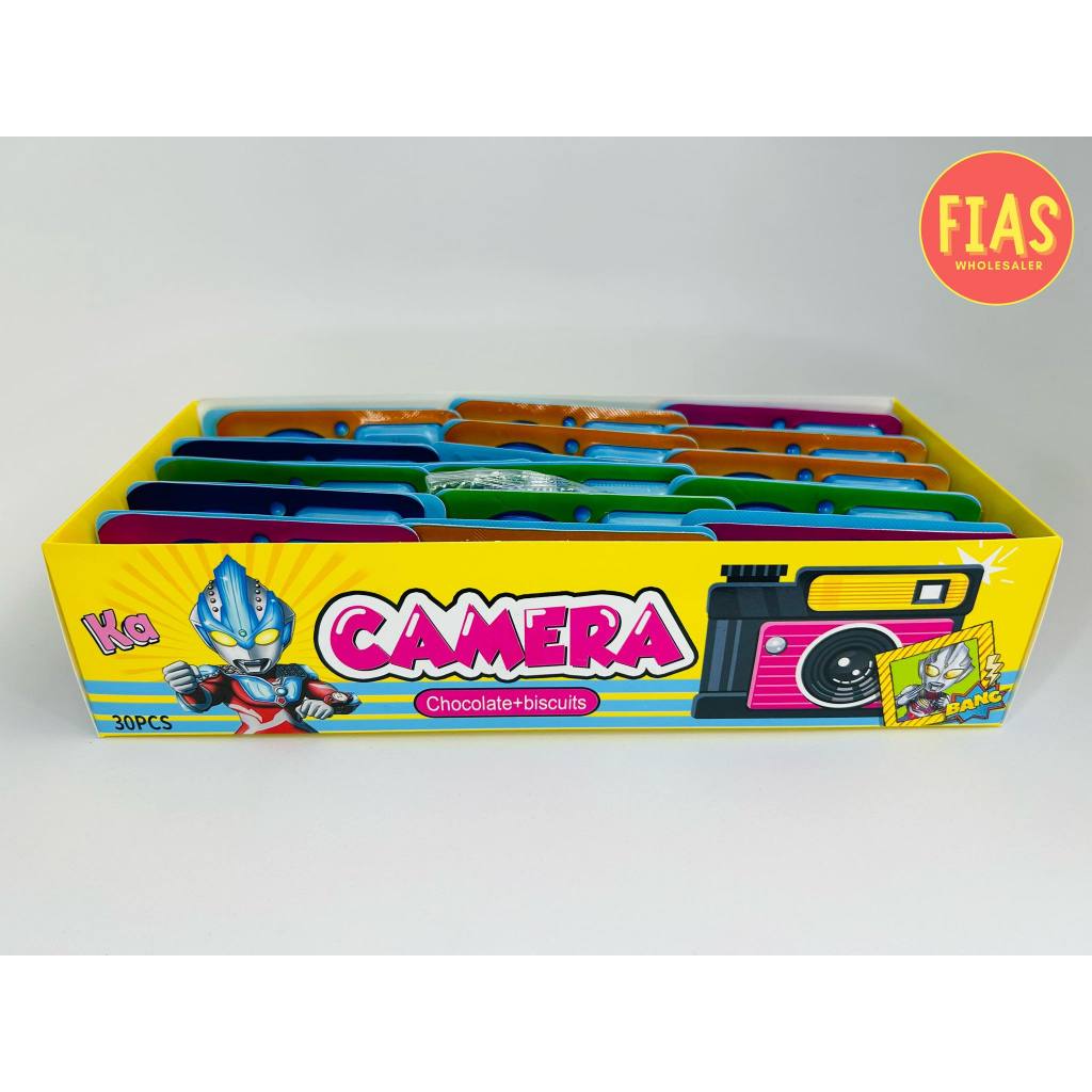 30 Pieces Ultra Camera Chocolate Biscuits | Shopee Philippines