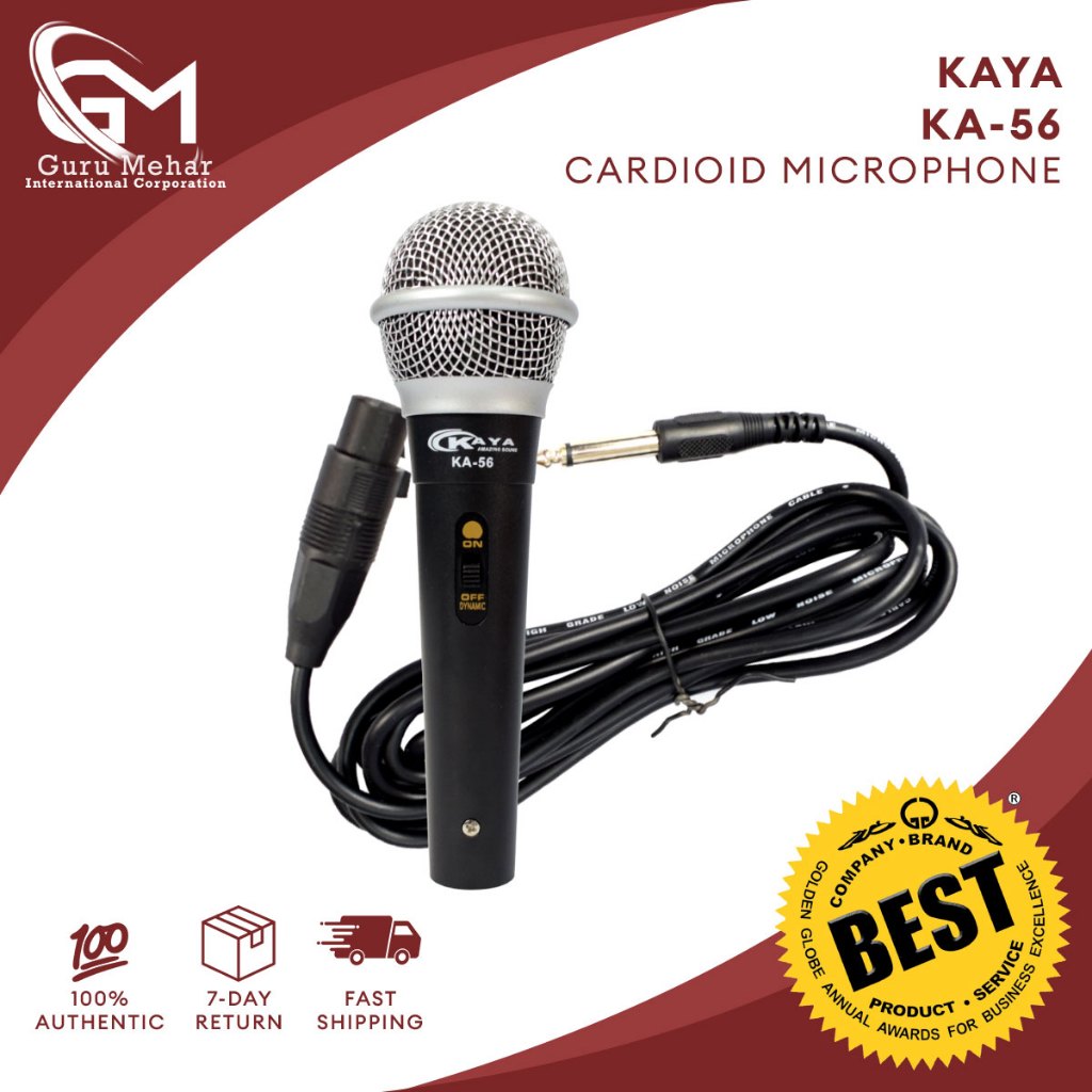 KAYA KA56 Handheld Cardioid Dynamic Microphone Karaoke Microphone