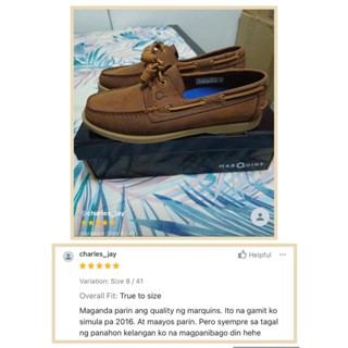 Marquins Genuine Leather Boat Shoes for MEN - Oak Brown (30 colors ...