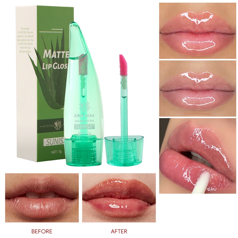 SUNISA Matte Lip Gloss Moisturizer Smoothing Lip Gloss With Aloe Vera