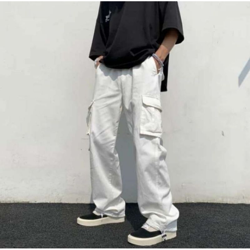 Men's Cargo Pants White Shopee Philippines