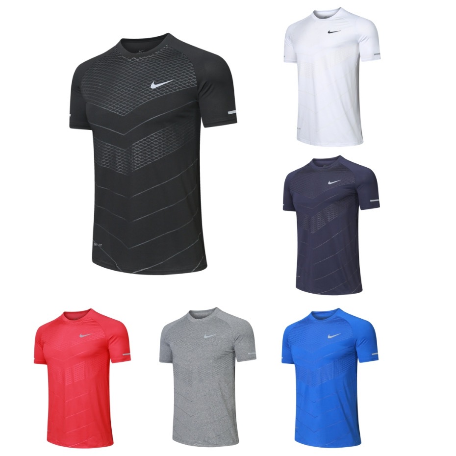 P820# High Quality Men's Sports DRI-FIT T-shirts Compression short ...