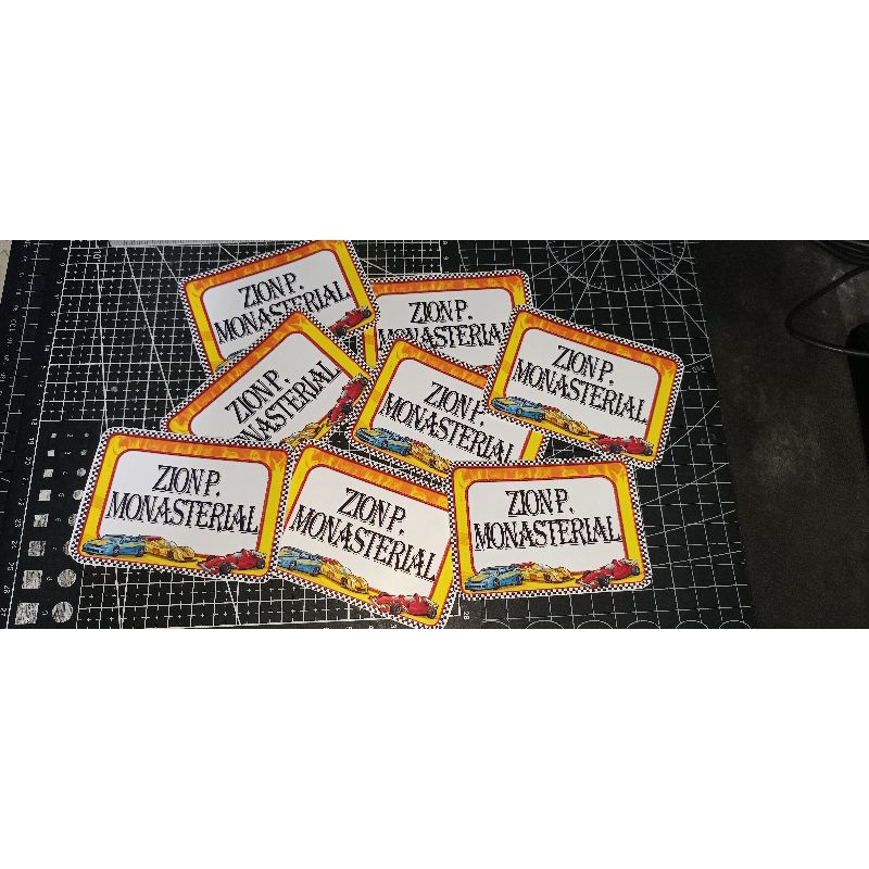 customized photo Printed car race sticker notebook label | Shopee ...