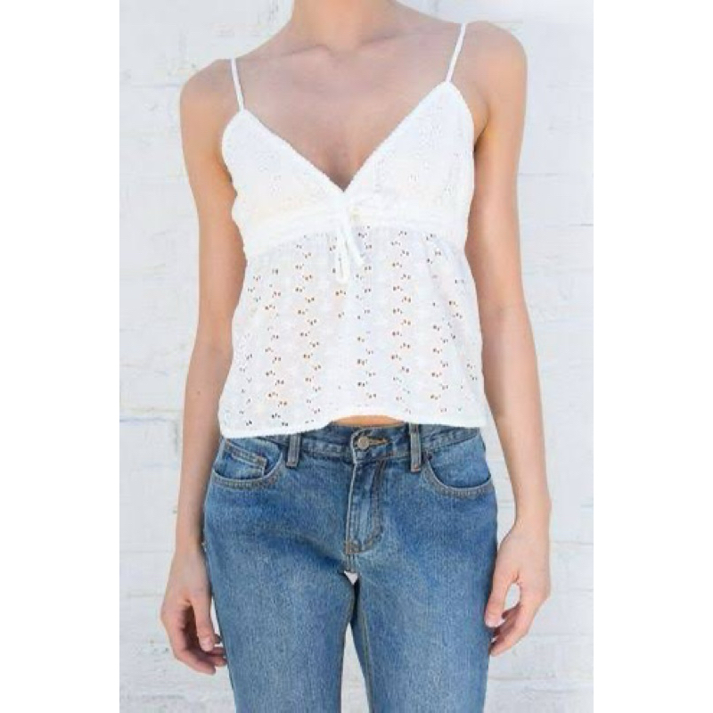 brandy melville edith floral eyelet tank Shopee Philippines