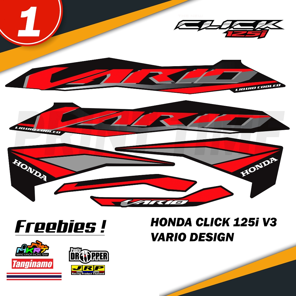 HONDA CLICK 125i V3 VARIO DECALS | Shopee Philippines