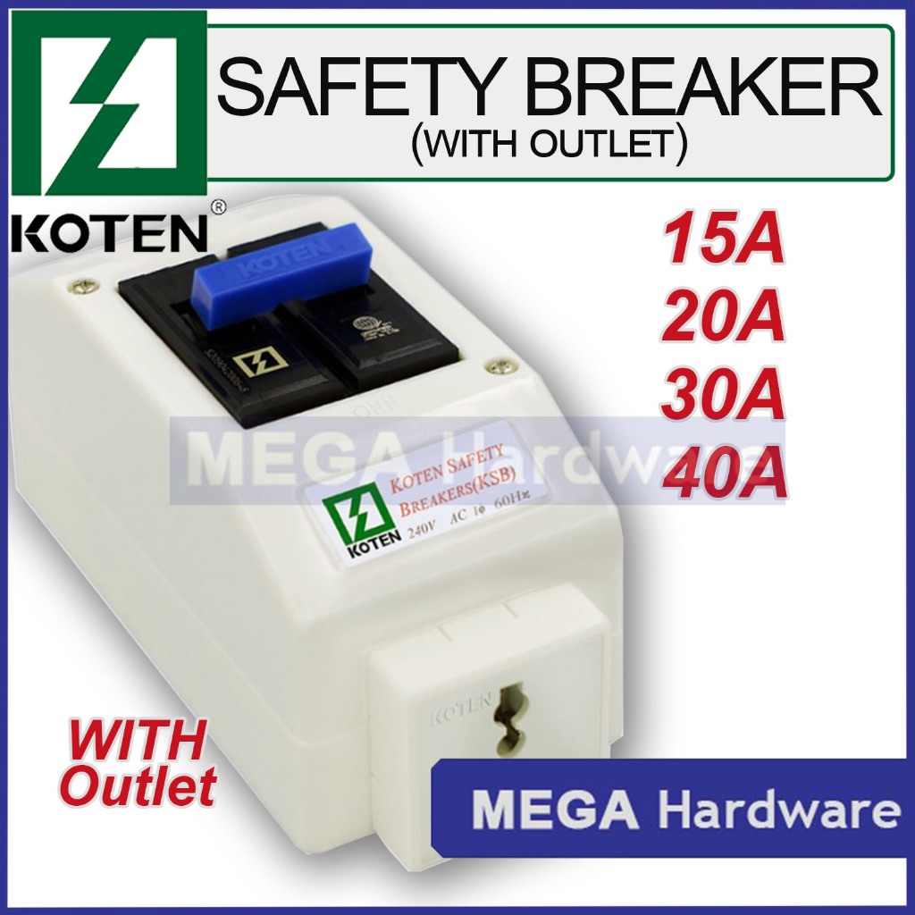 KOTEN SAFETY CIRCUIT BREAKER (PLUG IN or BOLT ON) Shopee Philippines
