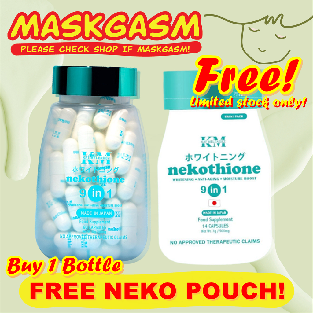 1 BOTTLE FREE 1 POUCH - NEKOTHIONE by Kath Melendez Glutathione 9