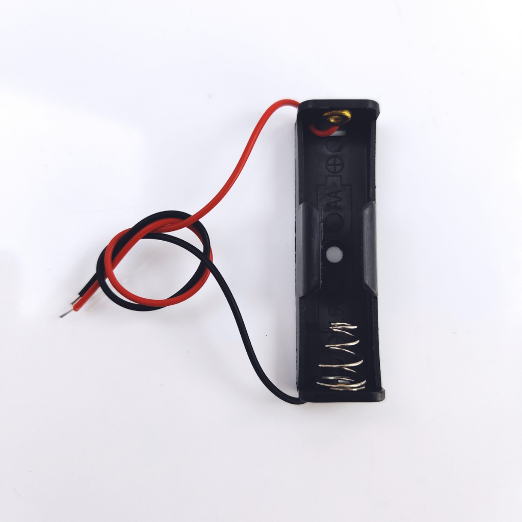 AA BATTERY HOLDER FOR 1SLOT DOUBLE A BATTERY 1.5V, with WIRE LEADS