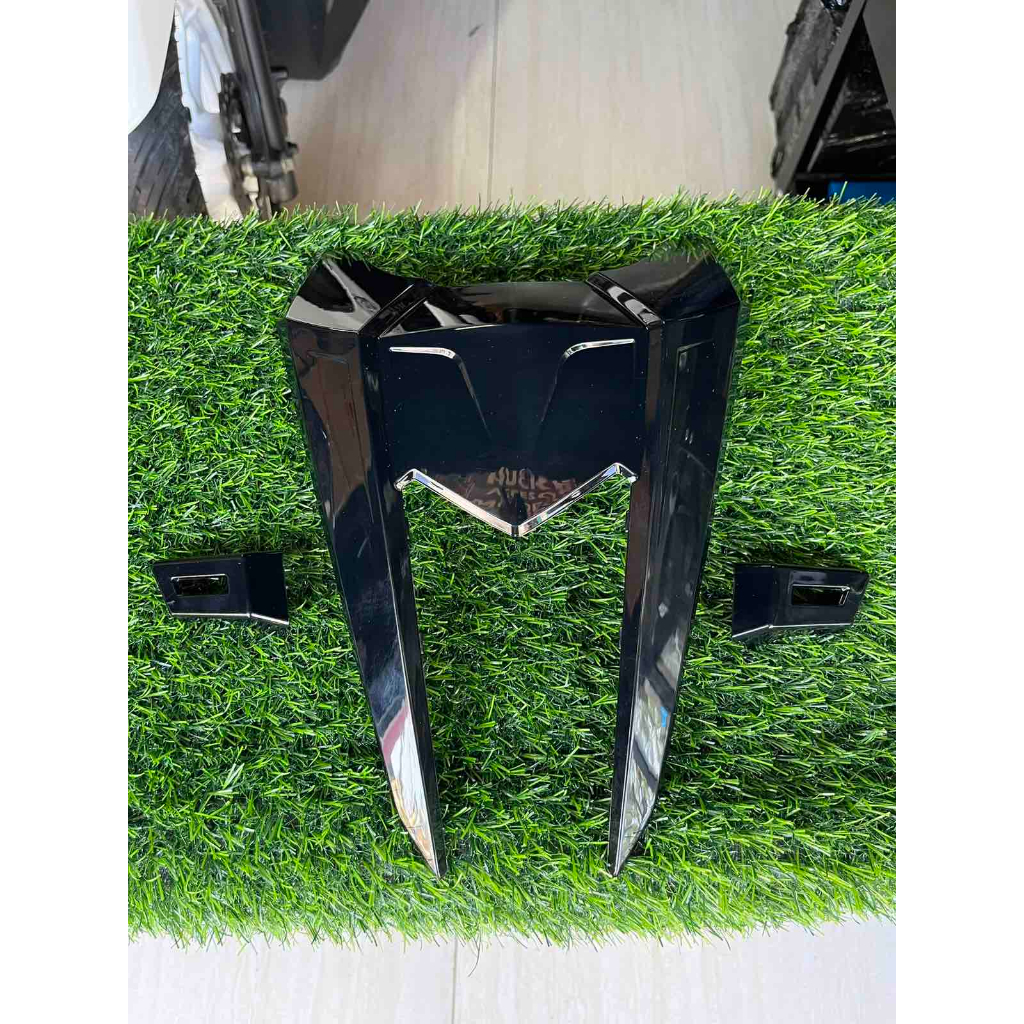 FRONT COVER WITH PLATE HOLDER BLACK DESIGN FOR HONDA CLICK VERSION 3 ...