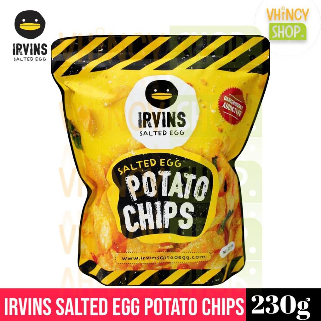 Irvins Salted Egg Potato Chips 230g | Shopee Philippines